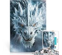Puzzle 2000 pezzi per adolescenti Drago di Fuoco Gelido Gioco di famiglia antistress sfida difficile Decorazioni e regali unici per la casa 70x100cm