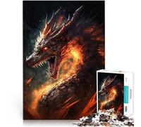 Puzzle 2000 pezzi per adolescenti Drago furioso per il giocattolo di sfida del gioco educativo Lista dei desideri con Babbo Natale 70x100cm