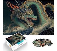 Puzzle 2000 pezzi per adolescenti Drago in onde per il giocattolo di sfida del gioco educativo è ideale come regalo per tutta la famiglia 70x100cm