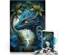 Puzzle 2000 pezzi per adolescenti Drago nella giungla del mandala Difficile Duro con pezzi completamente interconnessi di forma casuale 70x100cm