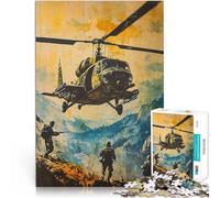 Puzzle 2000 pezzi per adolescenti Elicottero militare Giocattoli educativi per l'apprendimento Giochi per famiglie decorazione murale 70x100cm