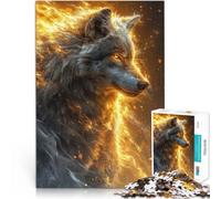 Puzzle 2000 pezzi per adolescenti energia del lupo bianco giocattoli educativi per l'apprendimento è ideale come regalo per tutta la famiglia 70x100cm