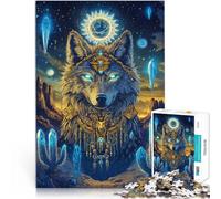 Puzzle 2000 pezzi per adolescenti Fantasia del lupo Giocattoli educativi per l'apprendimento Giochi per famiglie Buon regalo 70x100cm