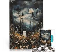 Puzzle 2000 pezzi per adolescenti Fantasma nella foresta al chiaro di luna sfida educativa offerte come regali per tutta la famiglia 70x100cm