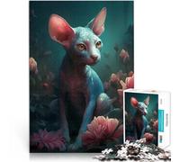 Puzzle 2000 pezzi per adolescenti Gatto Cornish Rex mitologico Allena il tuo cervello e le tue mani Gioco educativo per compleanno e Natale 70x100cm
