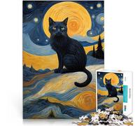 Puzzle 2000 pezzi per adolescenti Gatto Van Gogh Antistress Vacanza in patria Uccidere il tempo è ideale come regalo per tutta la famiglia 70x100cm