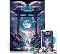Puzzle 2000 pezzi per adolescenti Geisha al chiaro di luna Giocattolo educativo per l'apprendimento Lista dei desideri con Babbo Natale 70x100cm