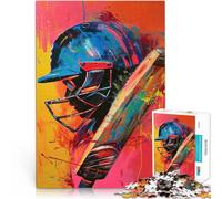 Puzzle 2000 pezzi per adolescenti Giocatore di cricket vibrante Giocattoli Giochi Educativi Antistress con poster abbinato e foglio di quiz 70x100cm