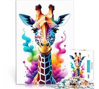 Puzzle 2000 pezzi per adolescenti Giraffa geometrica colorata Giocattolo educativo antistress perché è ideale come regalo per tutta la famiglia 70x100cm