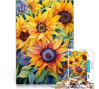 Puzzle 2000 pezzi per adolescenti Girasoli Aiuta il cervello ad allenare i giocattoli che creano dipendenza per coltivare la pazienza Un'opera d'arte 70x100cm