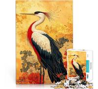 Puzzle 2000 pezzi per adolescenti Gru crestata rossa per il giocattolo di sfida del gioco educativo Collezione di artisti, Belle arti 70x100cm