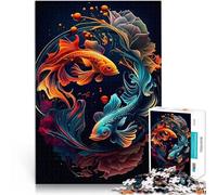 Puzzle 2000 pezzi per adolescenti I pesci koi portano fortuna giocattoli educativi per l'apprendimento Adatto per la decorazione del desktop 70x100cm