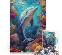 Puzzle 2000 pezzi per adolescenti Il delfino saltatore per il giocattolo di sfida del gioco educativo è ideale come regalo per tutta la famiglia 70x100cm