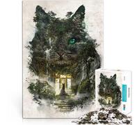 Puzzle 2000 pezzi per adolescenti Il gatto sogna di andarsene Vacanza a casa: uccidere il tempo Lista dei desideri con Babbo Natale 70x100cm