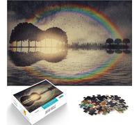 Puzzle 2000 pezzi per adolescenti Isola di chitarra sopra l'arcobaleno Giocattoli da gioco perché è ideale come regalo per tutta la famiglia 70x100cm