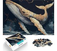 Puzzle 2000 pezzi per adolescenti La balena d'oro per il giocattolo di sfida del gioco educativo Giocattoli per la decorazione della casa 70x100cm