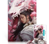 Puzzle 2000 pezzi per adolescenti La donna e il suo drago Giocattoli Giochi Educativi Antistress Migliorare l'amore tra le coppie 70x100cm