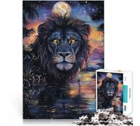 Puzzle 2000 pezzi per adolescenti Leone dipinto per il giocattolo di sfida del gioco educativo Migliorare l'amore tra le coppie 70x100cm