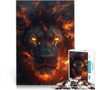 Puzzle 2000 pezzi per adolescenti leone nero selvaggio Difficile da completare ma divertente e umoristico Decorazione perfetta 70x100cm