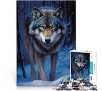 Puzzle 2000 pezzi per adolescenti Lupo grigio Antistress Vacanza in patria Uccidere il tempo è ideale come regalo per tutta la famiglia 70x100cm