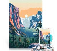 Puzzle 2000 pezzi per adolescenti Montagna della foresta di Yosemite apprendimento educativo offerte come regali per tutta la famiglia 70x100cm