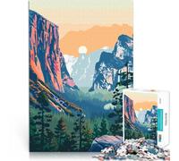 Puzzle 2000 pezzi per adolescenti Montagna della foresta di Yosemite apprendimento educativo offerte come regali per tutta la famiglia 70x100cm