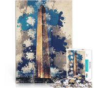Puzzle 2000 pezzi per adolescenti Monumento a Washington Per il divertimento in famiglia con pezzi completamente interconnessi di forma casuale 70x100cm