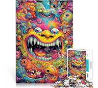 Puzzle 2000 pezzi per adolescenti Mostri psichedelici Giocattoli educativi per l'apprendimento Giochi per famiglie Adatto alle coppie 70x100cm