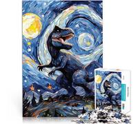 Puzzle 2000 pezzi per adolescenti Notte del tirannosauro rex Vacanza a casa: uccidere il tempo Regalo di compleanno, regali, arte murale 70x100cm