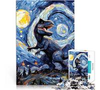 Puzzle 2000 pezzi per adolescenti Notte del tirannosauro rex Vacanza a casa: uccidere il tempo Regalo di compleanno, regali, arte murale 70x100cm