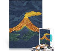 Puzzle 2000 pezzi per adolescenti Notte di eruzione del vulcano Giocattoli di gioco impegnativi Adatto per la decorazione del desktop 70x100cm