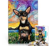 Puzzle 2000 pezzi per adolescenti Notte stellata del cane Van Gogh apprendimento educativo offerte come regali per tutta la famiglia 70x100cm