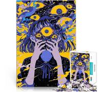 Puzzle 2000 pezzi per adolescenti Occhi della paura Giocattolo educativo intellettuale decomprimente Gioco educativo per compleanno e Natale 70x100cm
