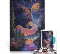 Puzzle 2000 pezzi per adolescenti Orso dagli occhi rossi Sfida di gioco educativo giocattolo Migliorare l'amore tra le coppie 70x100cm