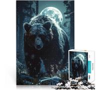 Puzzle 2000 pezzi per adolescenti orso nella foresta nordica Giocattoli di gioco impegnativi Giocattoli per la decorazione della casa 70x100cm