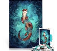 Puzzle 2000 pezzi per adolescenti Otter Space per il giocattolo di sfida del gioco educativo Regalo di compleanno, regali, arte murale 70x100cm