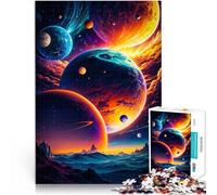 Puzzle 2000 pezzi per adolescenti Paesaggio cosmico dello spazio fantasy Giocattoli antistress Collezione di artisti, Belle arti 70x100cm