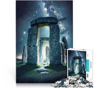 Puzzle 2000 pezzi per adolescenti Paesaggio del cerchio di pietre Rompicapo per con pezzi completamente interconnessi di forma casuale 70x100cm