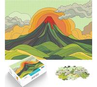 Puzzle 2000 pezzi per adolescenti Paesaggio del vulcano al tramonto Giochi divertenti Attività divertenti a casa, regali di compleanno, regali di viaggio, 70x100cm