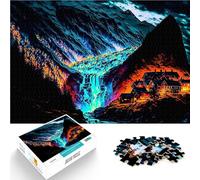 Puzzle 2000 pezzi per adolescenti Paesaggio fantastico Antistress Vacanza in patria Uccidere il tempo con poster abbinato e foglio di quiz 70x100cm