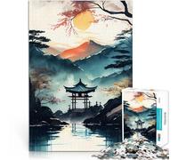 Puzzle 2000 pezzi per adolescenti Paesaggio giapponese Antistress Vacanza in patria Uccidere il tempo perché è ideale come regalo per tutta la famiglia 70x100cm