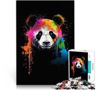 Puzzle 2000 pezzi per adolescenti Panda colorato Giocattoli educativi per l'apprendimento Giochi per famiglie gioco di sfida unico 70x100cm