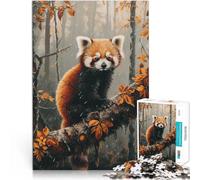 Puzzle 2000 pezzi per adolescenti Panda rosso sull'albero Gioco di famiglia antistress sfida difficile Gioco educativo per compleanno e Natale 70x100cm