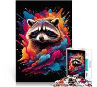 Puzzle 2000 pezzi per adolescenti Procione colorato Antistress Vacanza in patria Uccidere il tempo Adatto per la decorazione del desktop 70x100cm