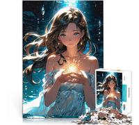 Puzzle 2000 pezzi per adolescenti Ragazza anime con luce Sfida di gioco educativo giocattolo Migliorare l'amore tra le coppie 70x100cm