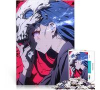 Puzzle 2000 pezzi per adolescenti Ragazza anime con maschera da teschio Sollievo dallo stress offerte come regali per tutta la famiglia 70x100cm