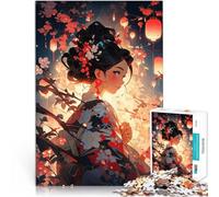 Puzzle 2000 pezzi per adolescenti Ragazza anime in kimono Gioco impegnativo e gioco in famiglia Gioco educativo per compleanno e Natale 70x100cm