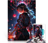Puzzle 2000 pezzi per adolescenti Ragazza anime in kimono rosso Vacanza a casa: uccidere il tempo Migliorare l'amore tra le coppie 70x100cm