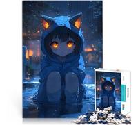 Puzzle 2000 pezzi per adolescenti Ragazza anime sotto la pioggia Gara di velocità delle mani Gioco educativo per compleanno e Natale 70x100cm