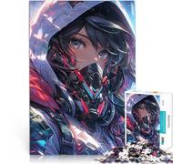 Puzzle 2000 pezzi per adolescenti Ragazza carina futuristica anime Sfida difficile con pezzi completamente interconnessi di forma casuale 70x100cm
